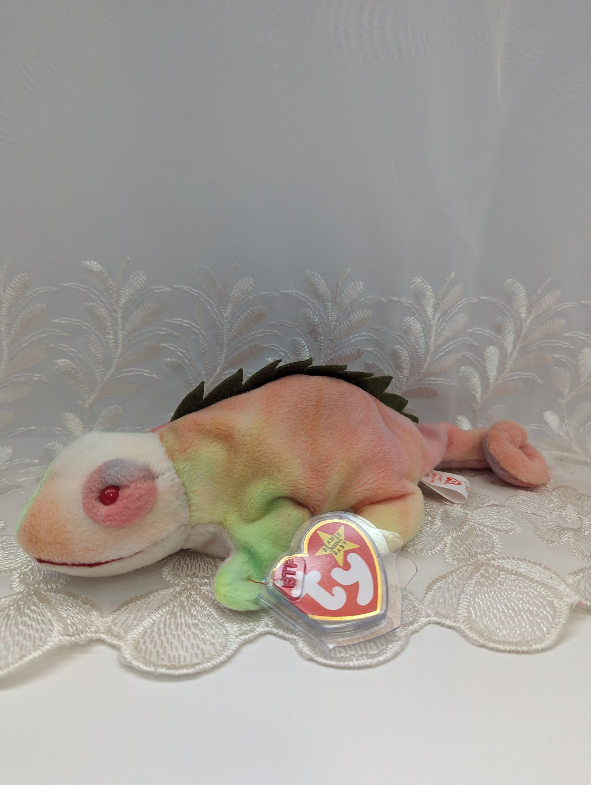 Ty Beanie Baby - Iggy The Multi-colored Iguana (9in) - Vintage Beanies Canada