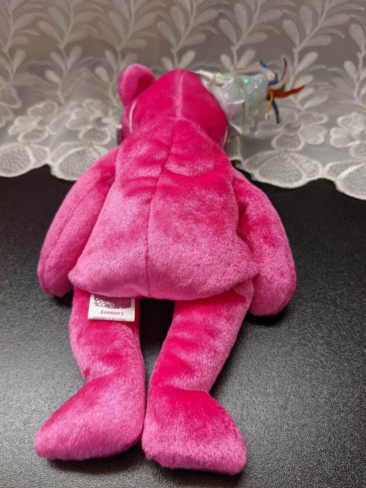 Ty Beanie Baby - January Birthday Bear With Hat (9in) - Vintage Beanies Canada