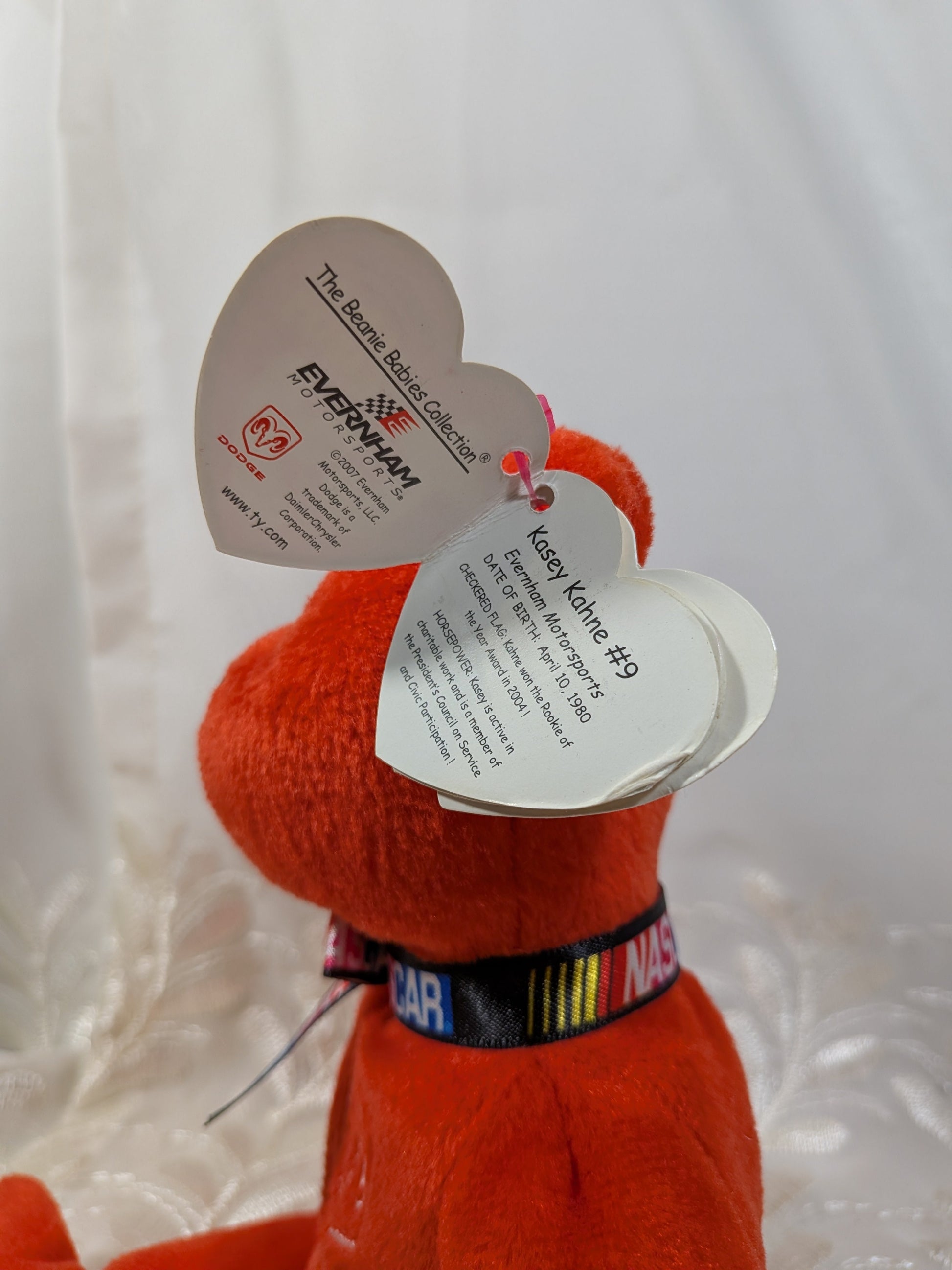 Ty Beanie Baby - Kasey Kahne 9 The NASCAR Driver Bear (8.5in) Non - mint Tag - Vintage Beanies Canada