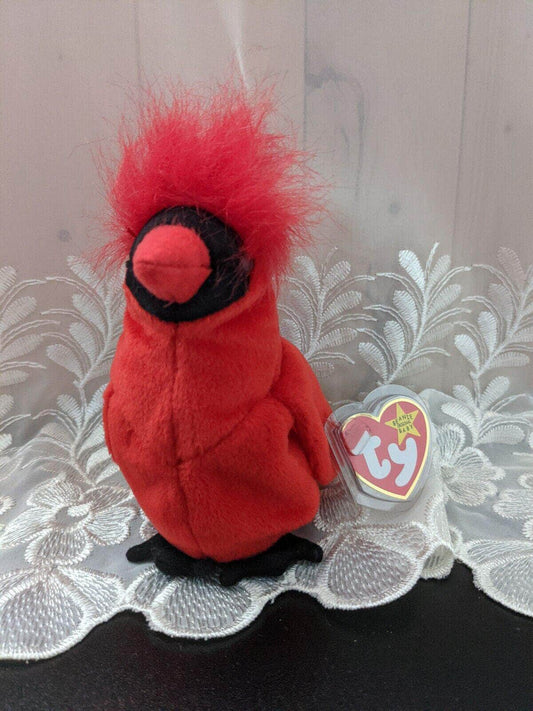 Ty Beanie Baby - Mac The Cardinal Plush Toy (5in) - Vintage Beanies Canada