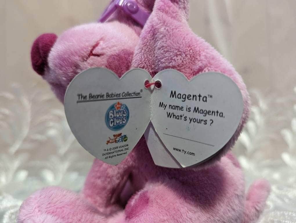 Ty Beanie Baby - Magenta The Dog From Blue's Clues (6in) - Vintage Beanies Canada