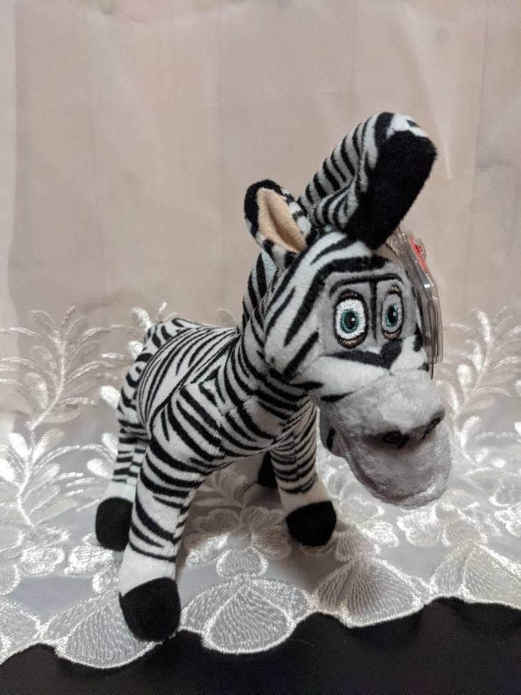Ty Beanie Baby - Marty The Zebra From Madagascar 2 The Movie (7in) - Vintage Beanies Canada