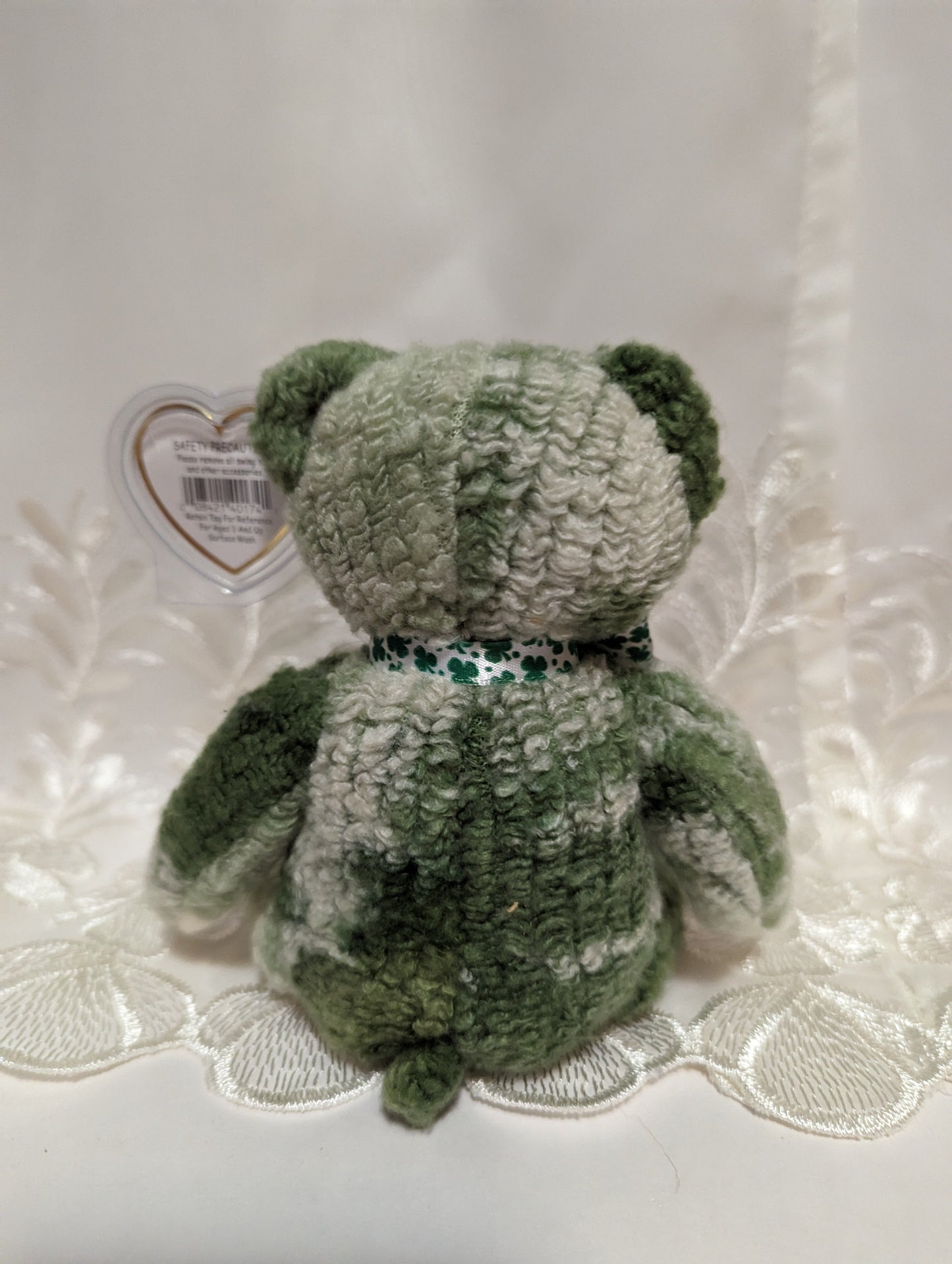 Ty Beanie Baby - McWooly The St Patrick's Day Bear (8.5in) Fading On Tag - Vintage Beanies Canada
