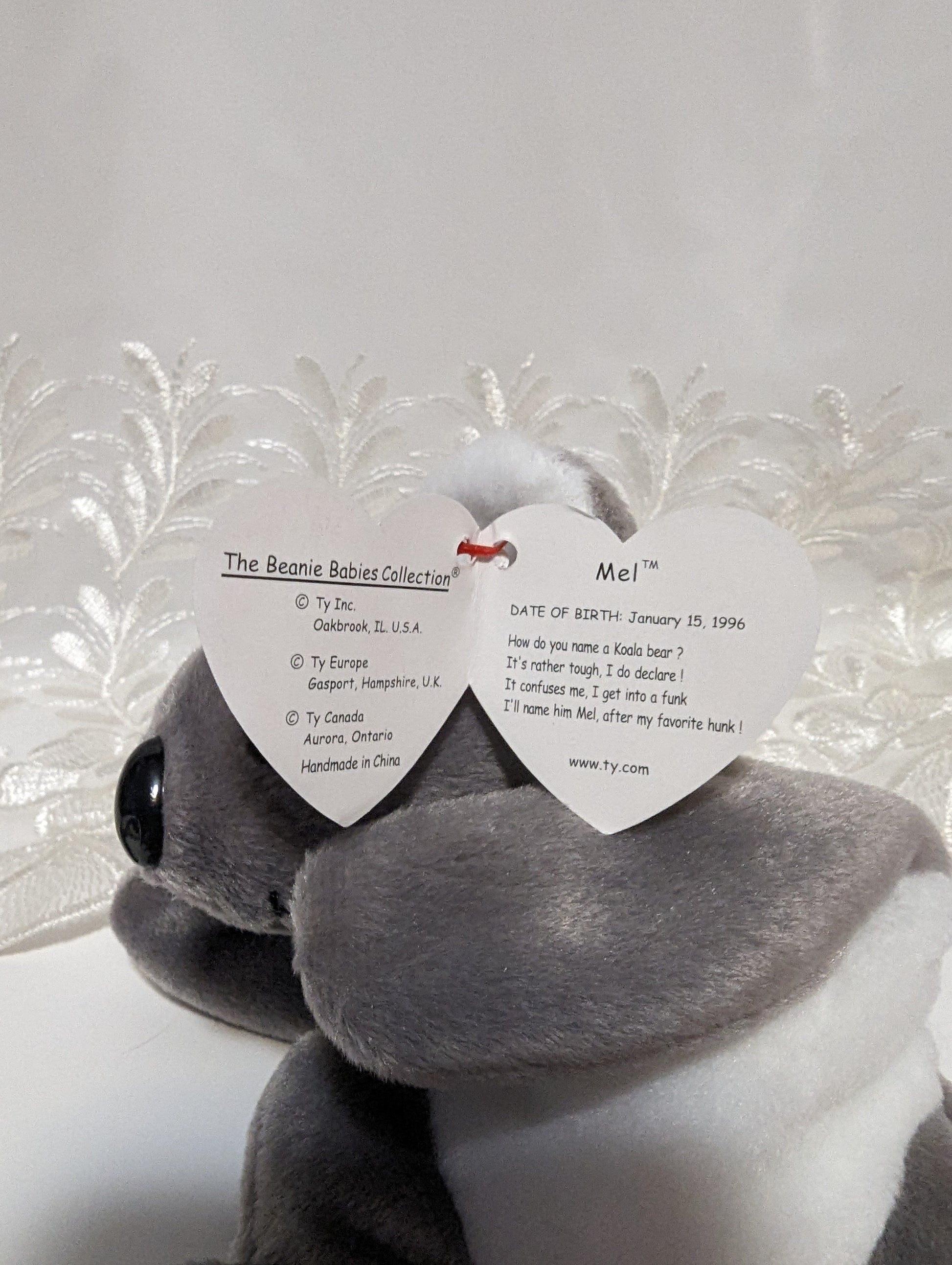 Ty Beanie Baby - Mel The Koala (8in) - Vintage Beanies Canada