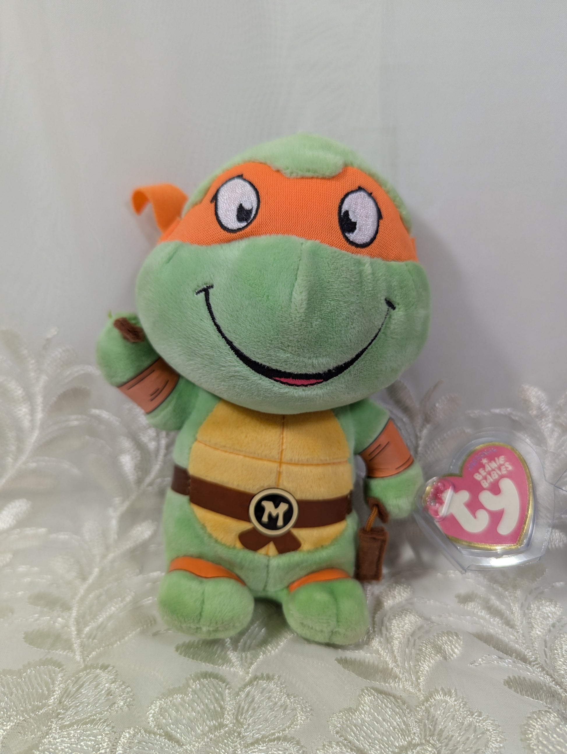Ty Beanie Baby - Michelangelo The Teenage Mutant Ninja Turtles (6 in) Faded Tag - Vintage Beanies Canada