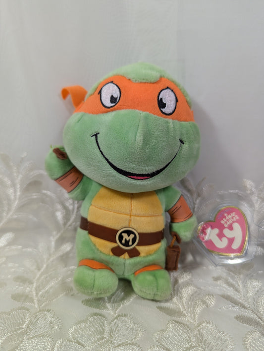 Ty Beanie Baby - Michelangelo The Teenage Mutant Ninja Turtles (6 in) Faded Tag - Vintage Beanies Canada
