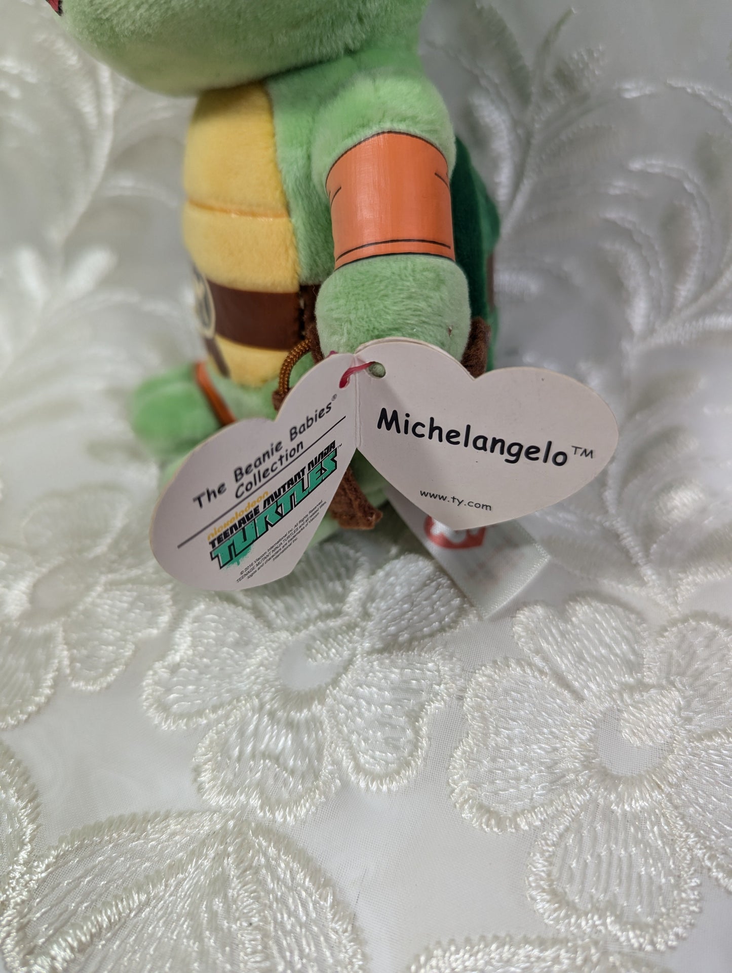 Ty Beanie Baby - Michelangelo The Teenage Mutant Ninja Turtles (6 in) Faded Tag - Vintage Beanies Canada