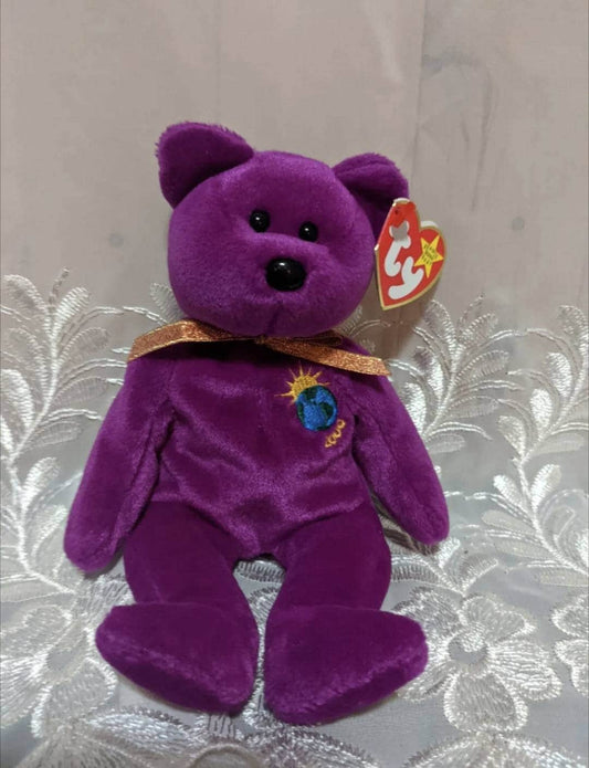 Ty Beanie Baby - Millennium the bear (8.5in) - Vintage Beanies Canada