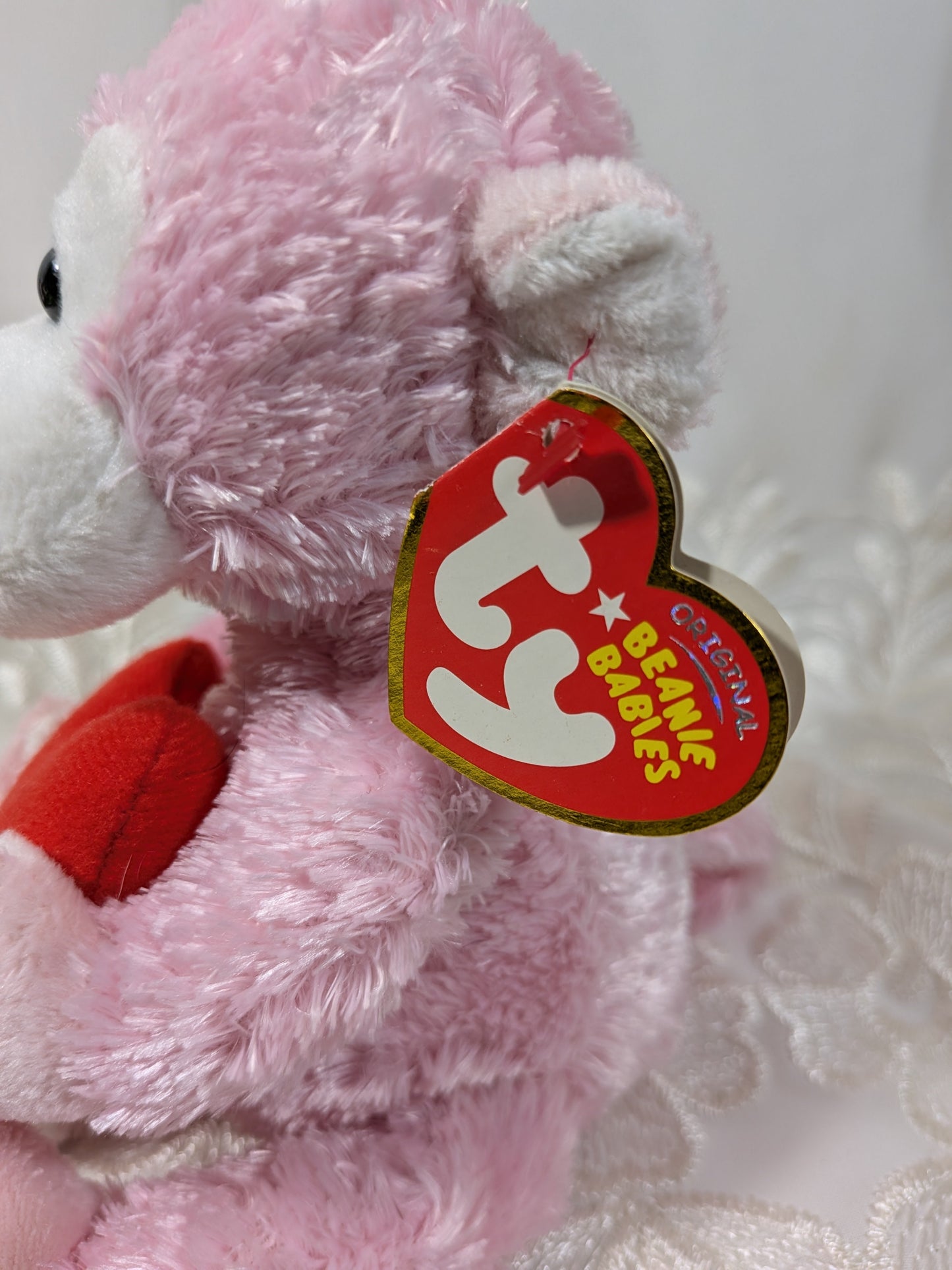 Ty Beanie Baby - Mischief The Pink Monkey (6in) - Vintage Beanies Canada