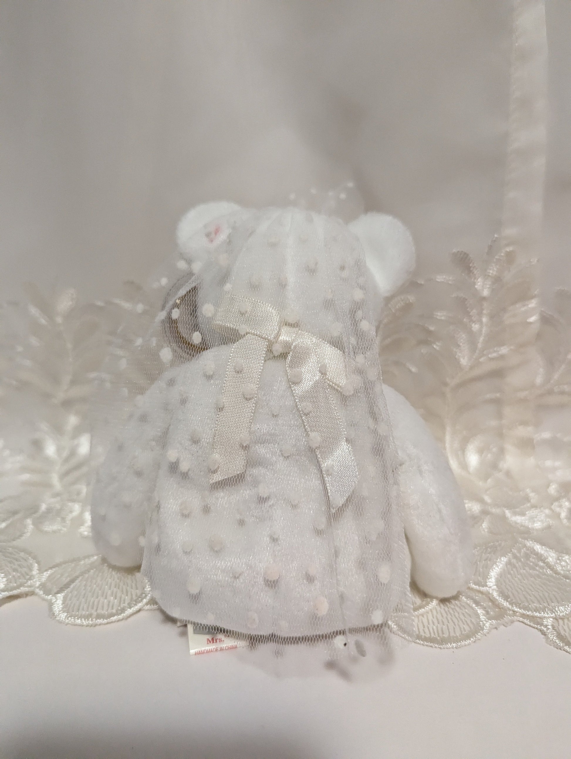 Ty Beanie Baby - Mrs. The Bride Bear (8.5in) - Vintage Beanies Canada