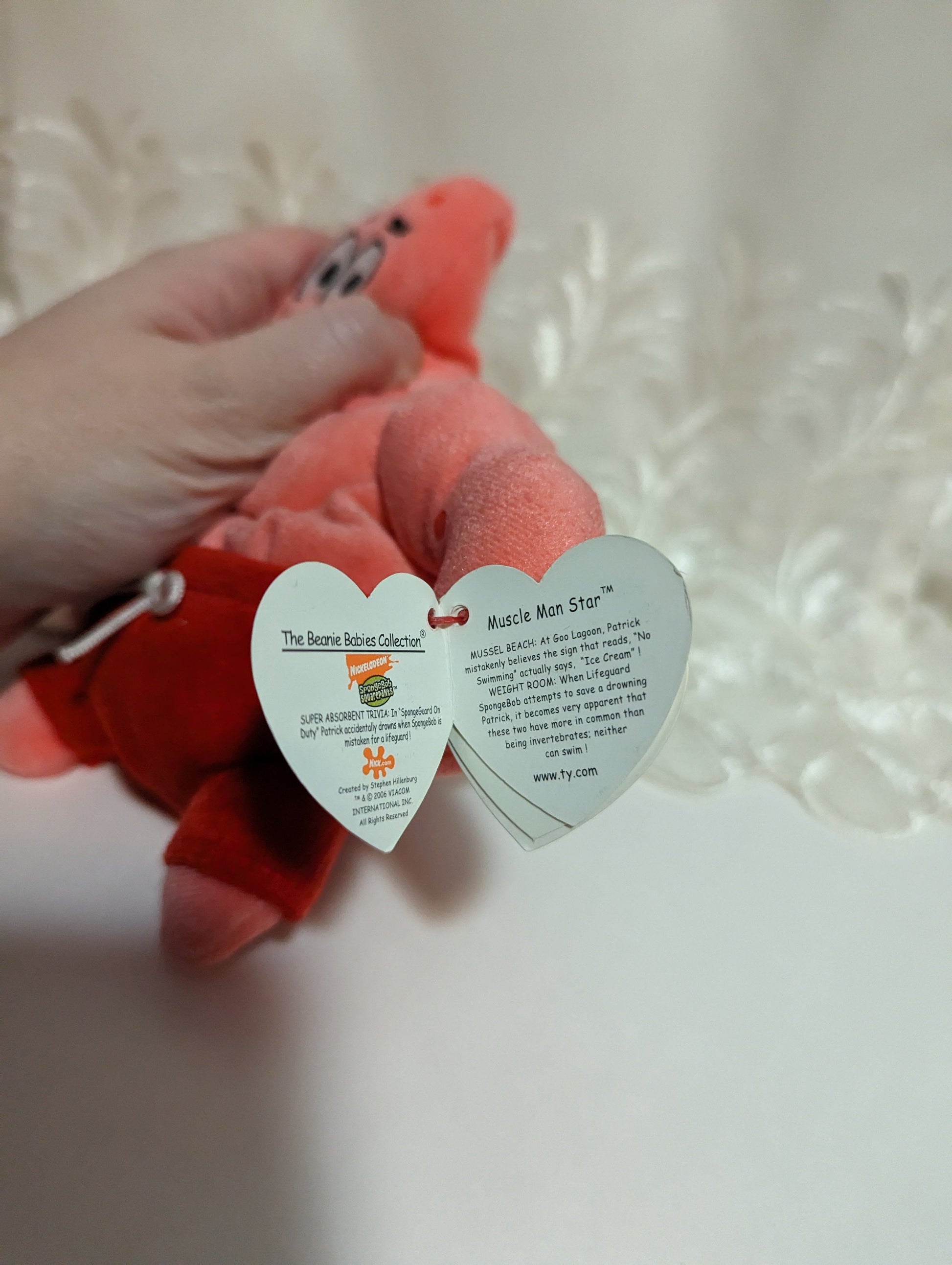 Ty Beanie Baby - Muscle Man Star Patrick The Starfish (6in) - Vintage Beanies Canada