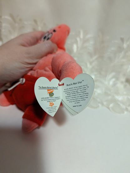 Ty Beanie Baby - Muscle Man Star Patrick The Starfish (6in) - Vintage Beanies Canada