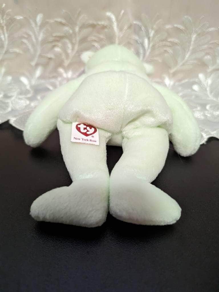 Ty Beanie Baby - New York Rose The Bear (8.5in) Non-mint Hang Tag - Vintage Beanies Canada