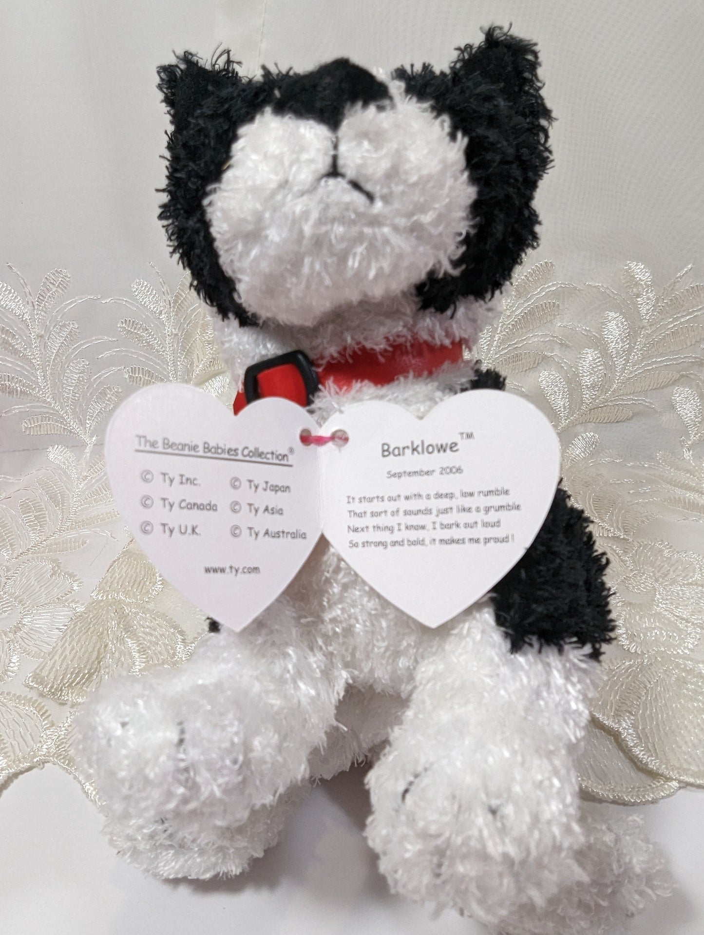 Ty Beanie Baby of the month - Barklowe The Dog (6in) September 2006 - Vintage Beanies Canada