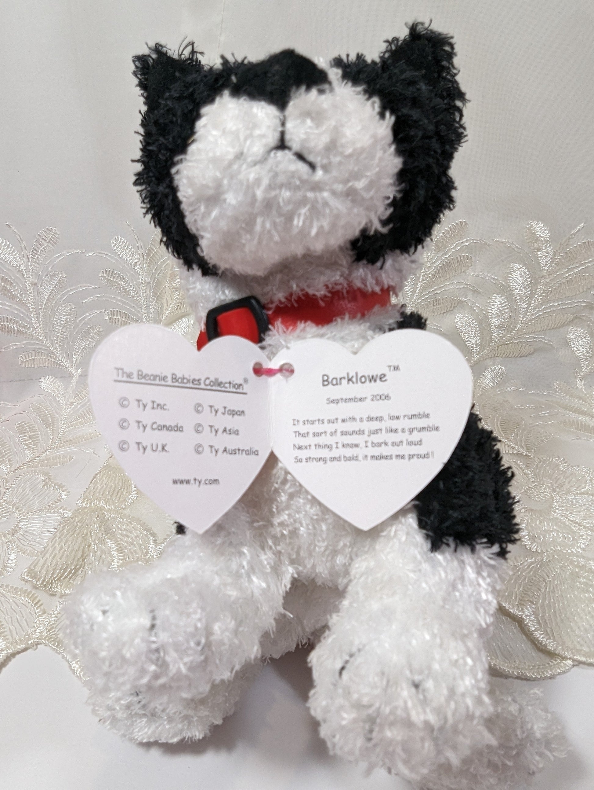 Ty Beanie Baby of the month - Barklowe The Dog (6in) September 2006 - Vintage Beanies Canada