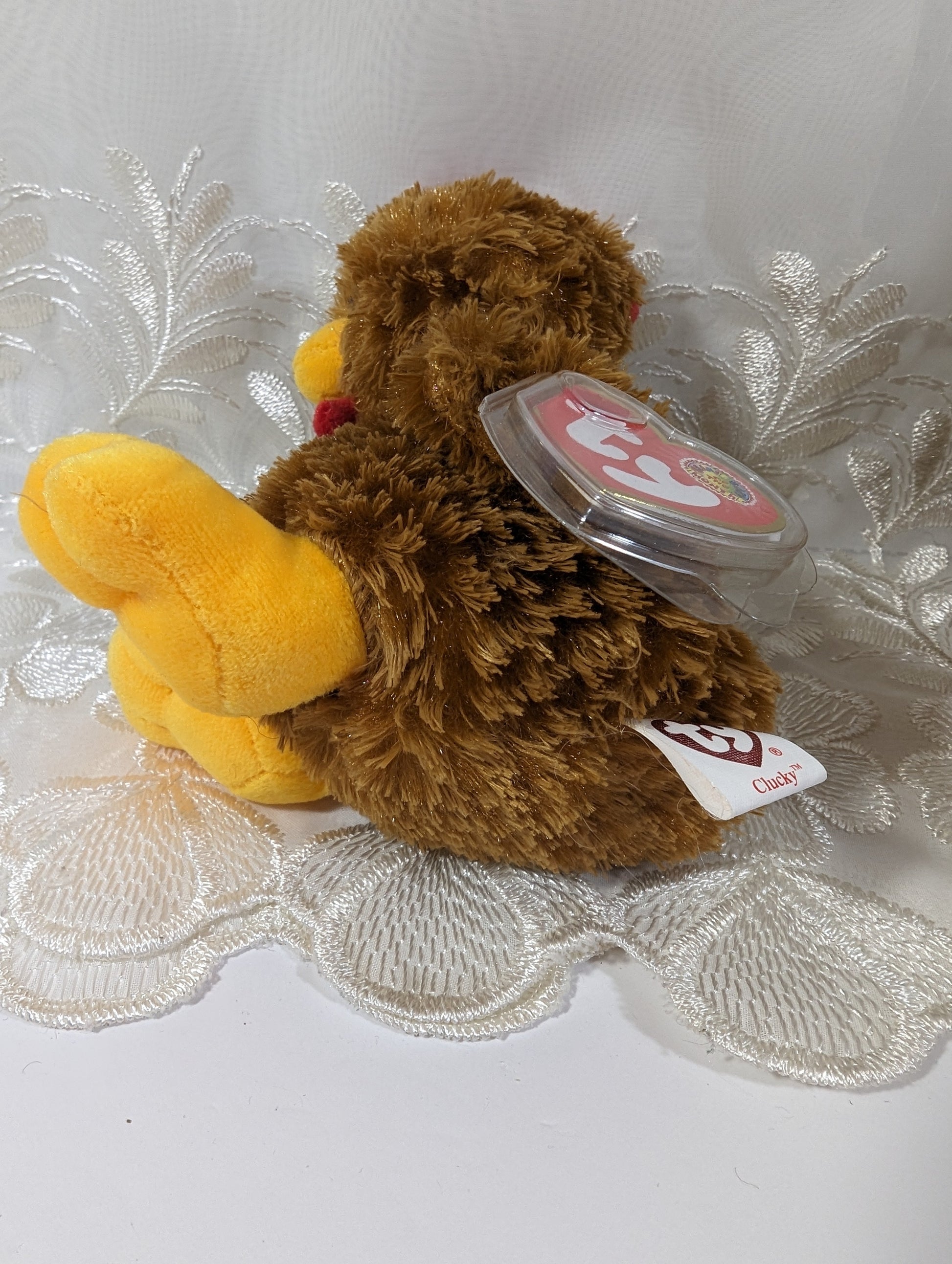 Ty Beanie Baby of the Month - Clucky the Chicken (6in) August 2006 - Vintage Beanies Canada