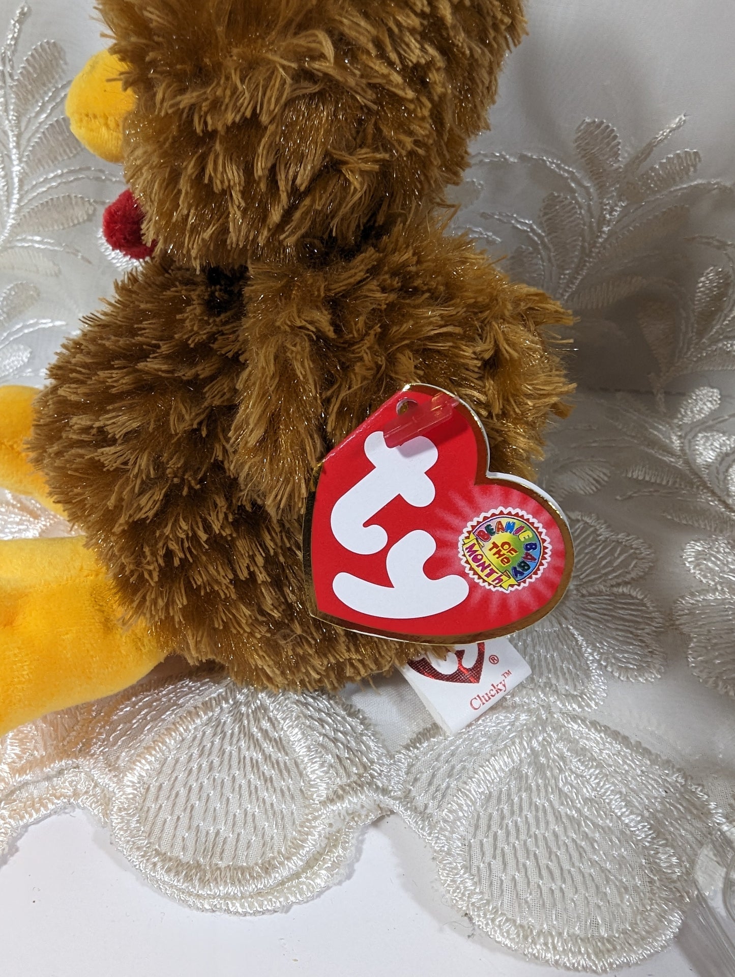Ty Beanie Baby of the Month - Clucky the Chicken (6in) August 2006 - Vintage Beanies Canada