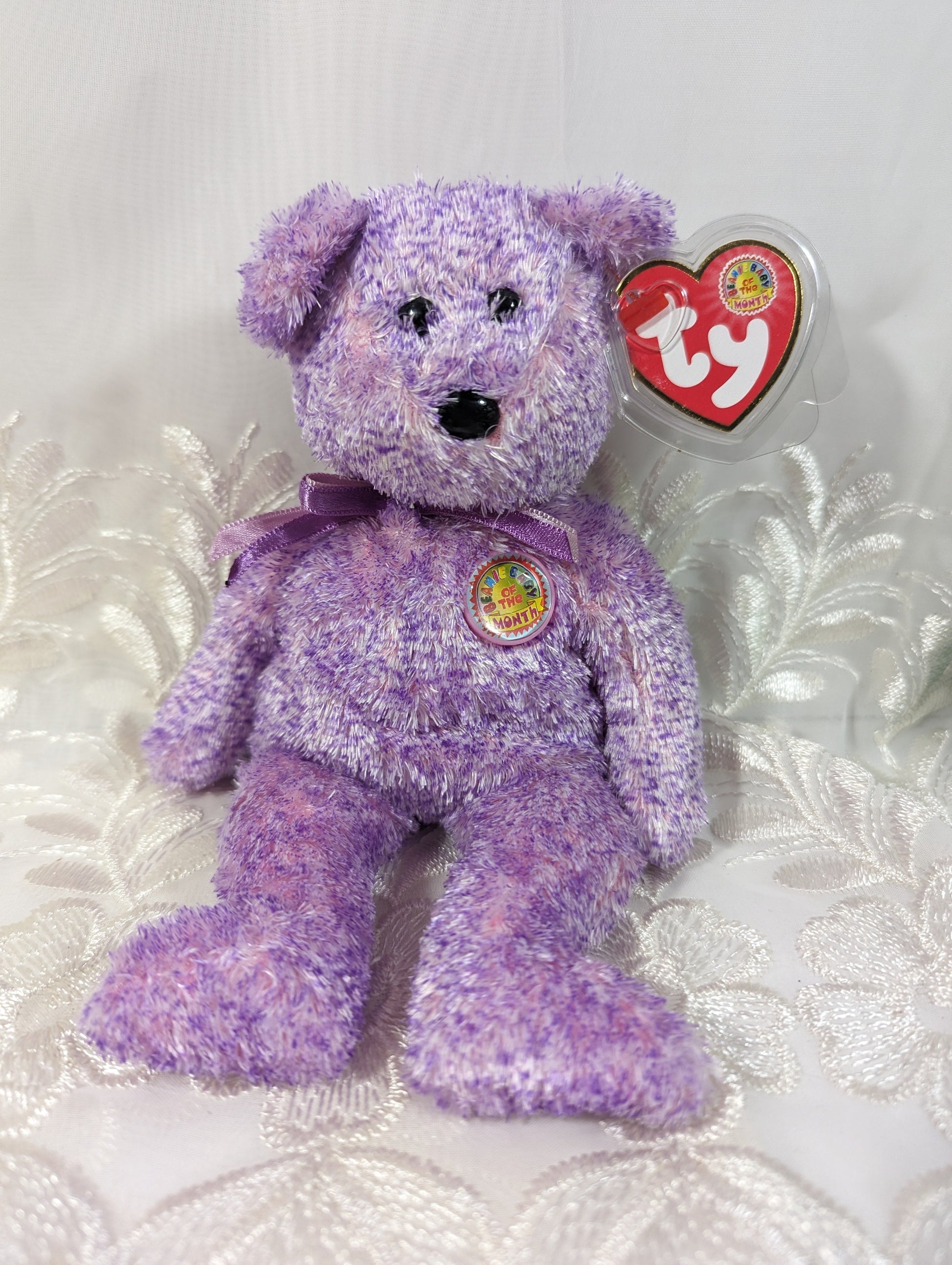 Ty Beanie Baby of the Month - Dabbles The Purple Bear (8.5in) May 2006 - Vintage Beanies Canada