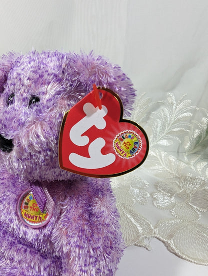 Ty Beanie Baby of the Month - Dabbles The Purple Bear (8.5in) May 2006 - Vintage Beanies Canada