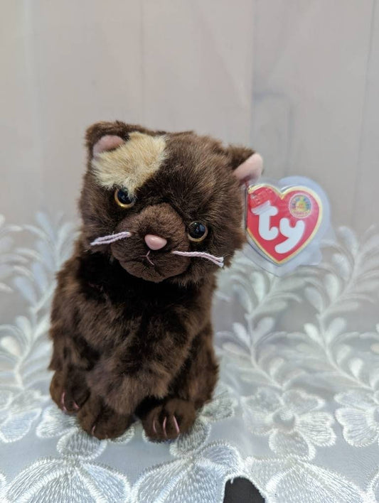 Ty Beanie Baby Of The Month - Fiddler The Brown Cat - January 2005 (6in) - Vintage Beanies Canada