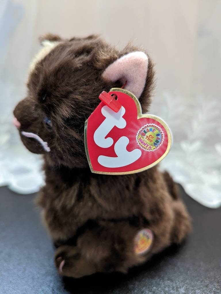 Ty Beanie Baby Of The Month - Fiddler The Brown Cat - January 2005 (6in) - Vintage Beanies Canada