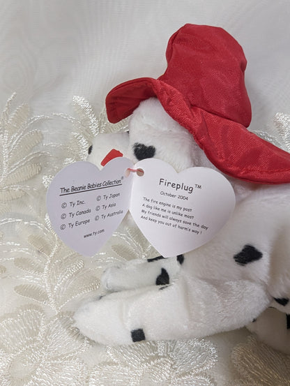 Ty Beanie Baby Of The Month - Fireplug The Dalmatian (6in) October 2004 - Vintage Beanies Canada