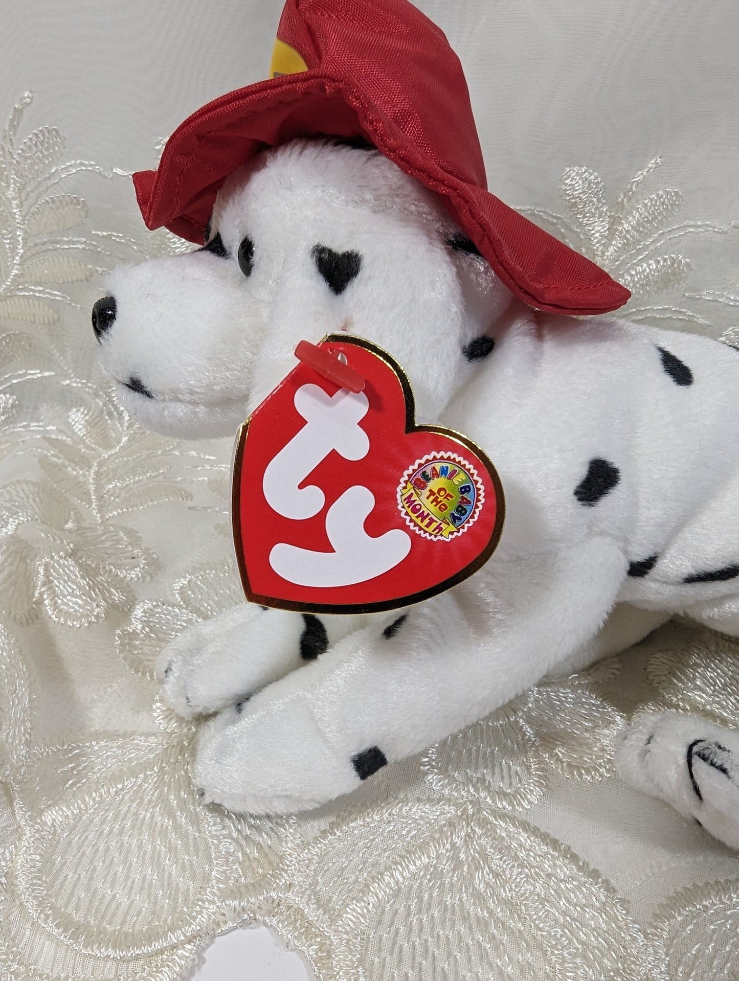 Ty Beanie Baby Of The Month - Fireplug The Dalmatian (6in) October 2004 - Vintage Beanies Canada