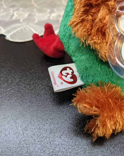 Ty Beanie Baby of the Month - Greetings the Holiday Goose - December 2004 (6.5in) - Vintage Beanies Canada