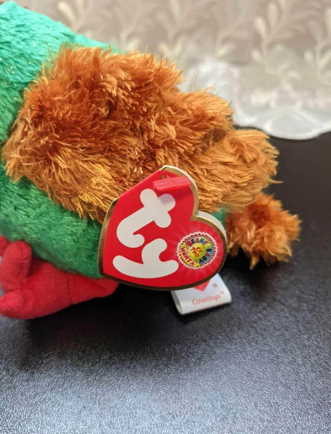Ty Beanie Baby of the Month - Greetings the Holiday Goose - December 2004 (6.5in) - Vintage Beanies Canada