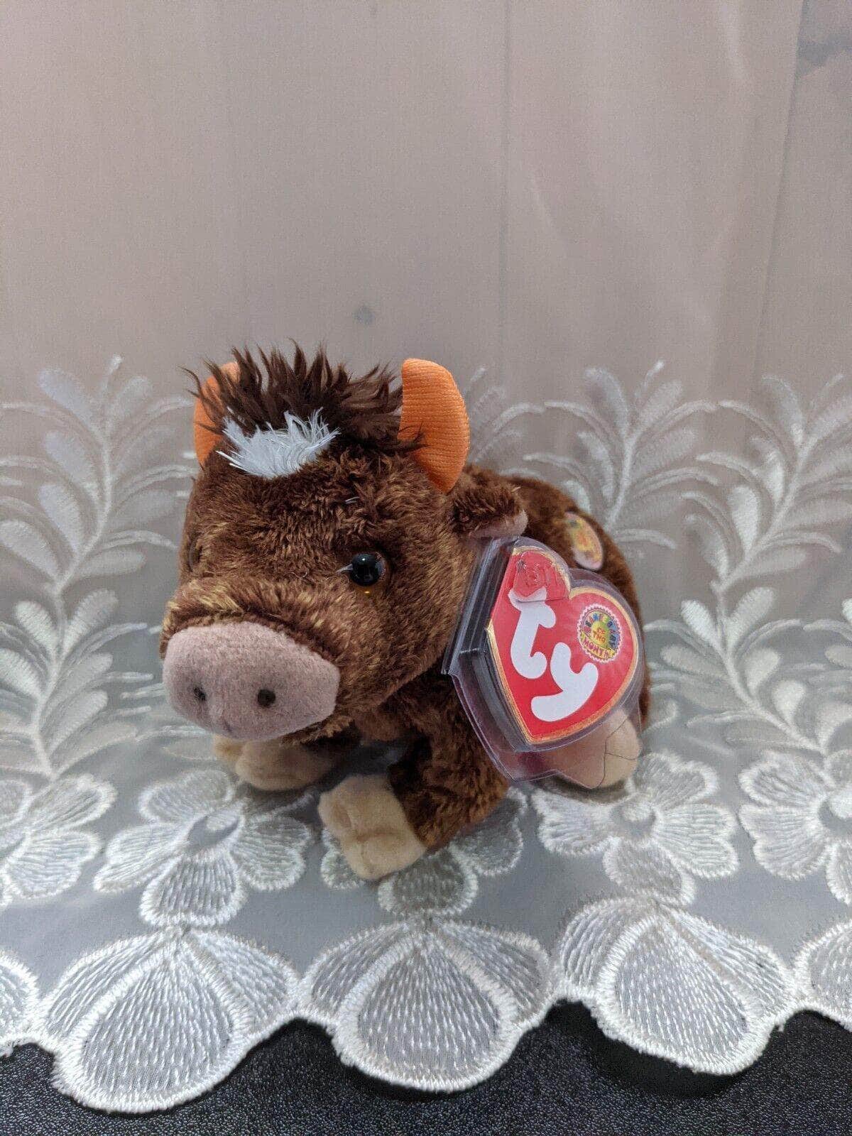 Ty Beanie Baby Of The Month - Jersey The Cow - January 2004 - Vintage Beanies Canada