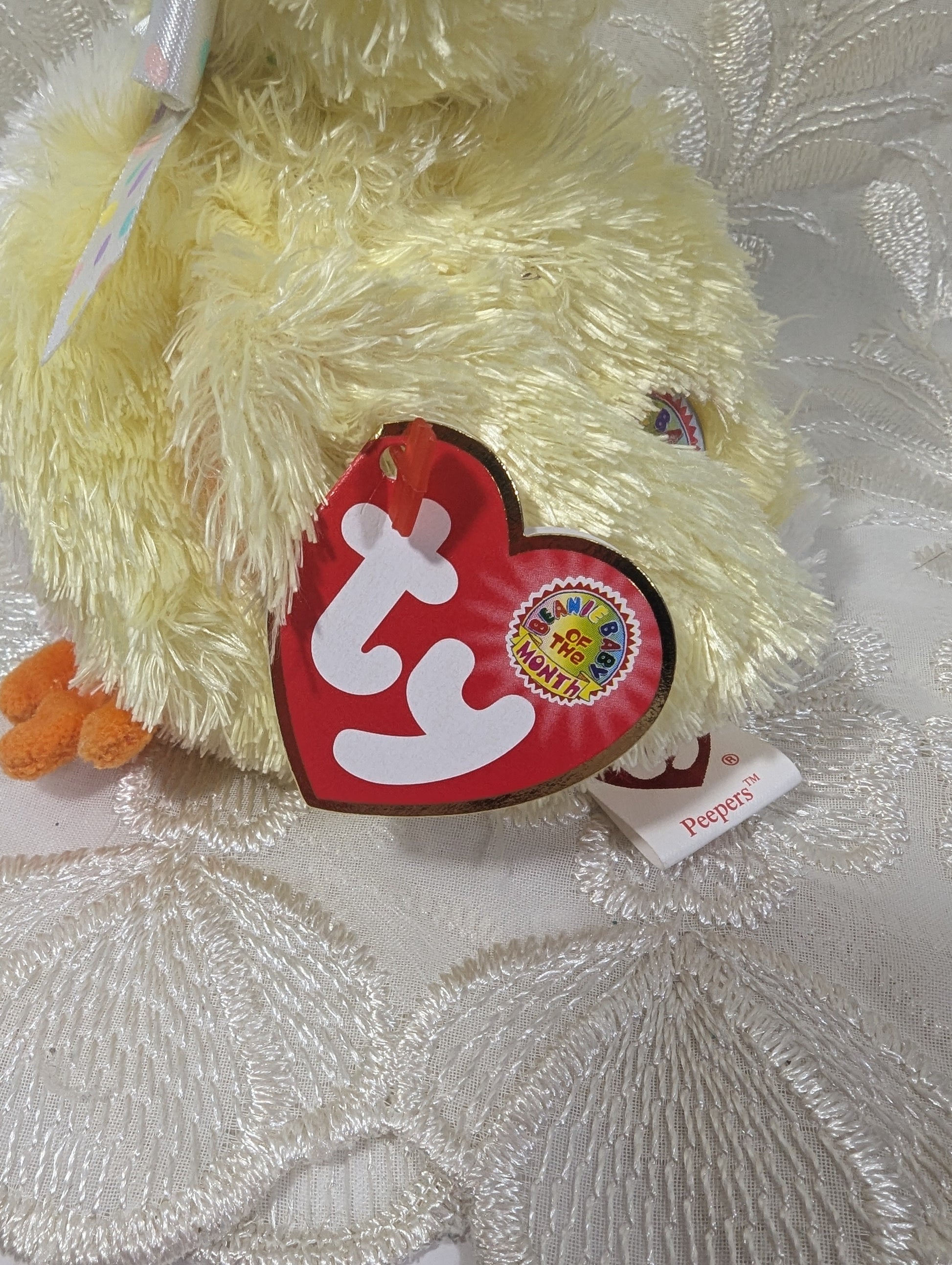Ty Beanie Baby Of The Month - Peepers The Chick Bird - March 2004 (4.5in) - Vintage Beanies Canada