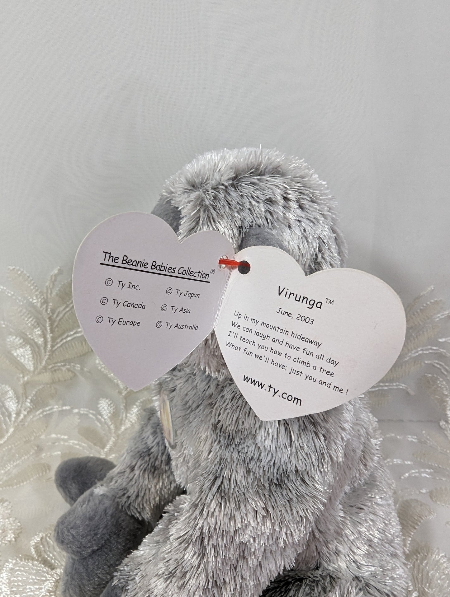 Ty Beanie Baby of the Month - Virunga The Gorilla (6in) June 2003 - Vintage Beanies Canada