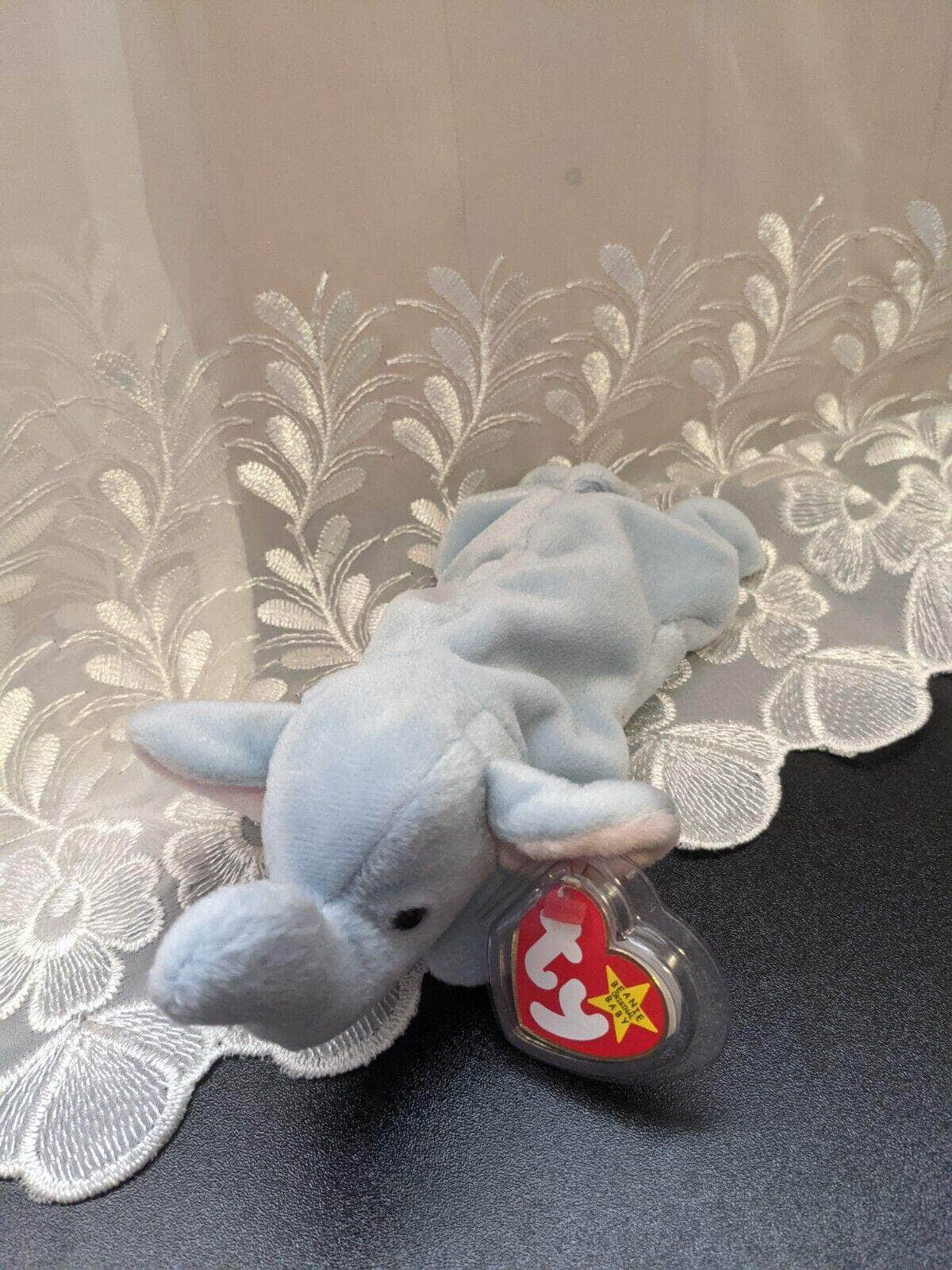 Ty Beanie Baby - Peanut the elephant (8in) - Vintage Beanies Canada