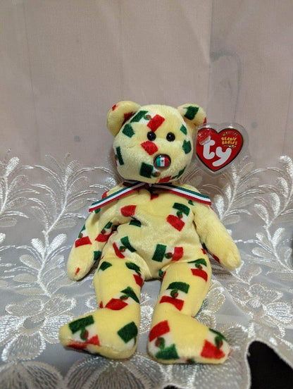 Ty Beanie Baby Pinata The Mexico Bear Flag Nose Version (9in