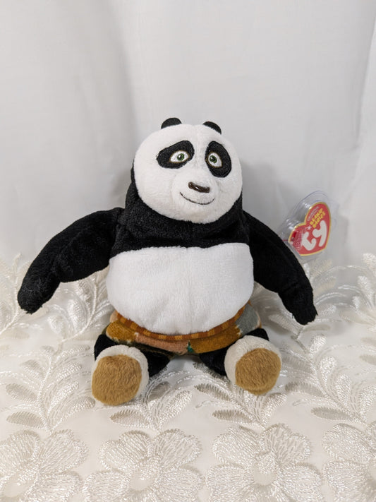 Ty Beanie Baby - Po the Panda from Kung Fu Panda (6in) Non-mint Tag - Vintage Beanies Canada