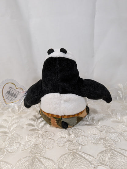 Ty Beanie Baby - Po the Panda from Kung Fu Panda (6in) Non-mint Tag - Vintage Beanies Canada
