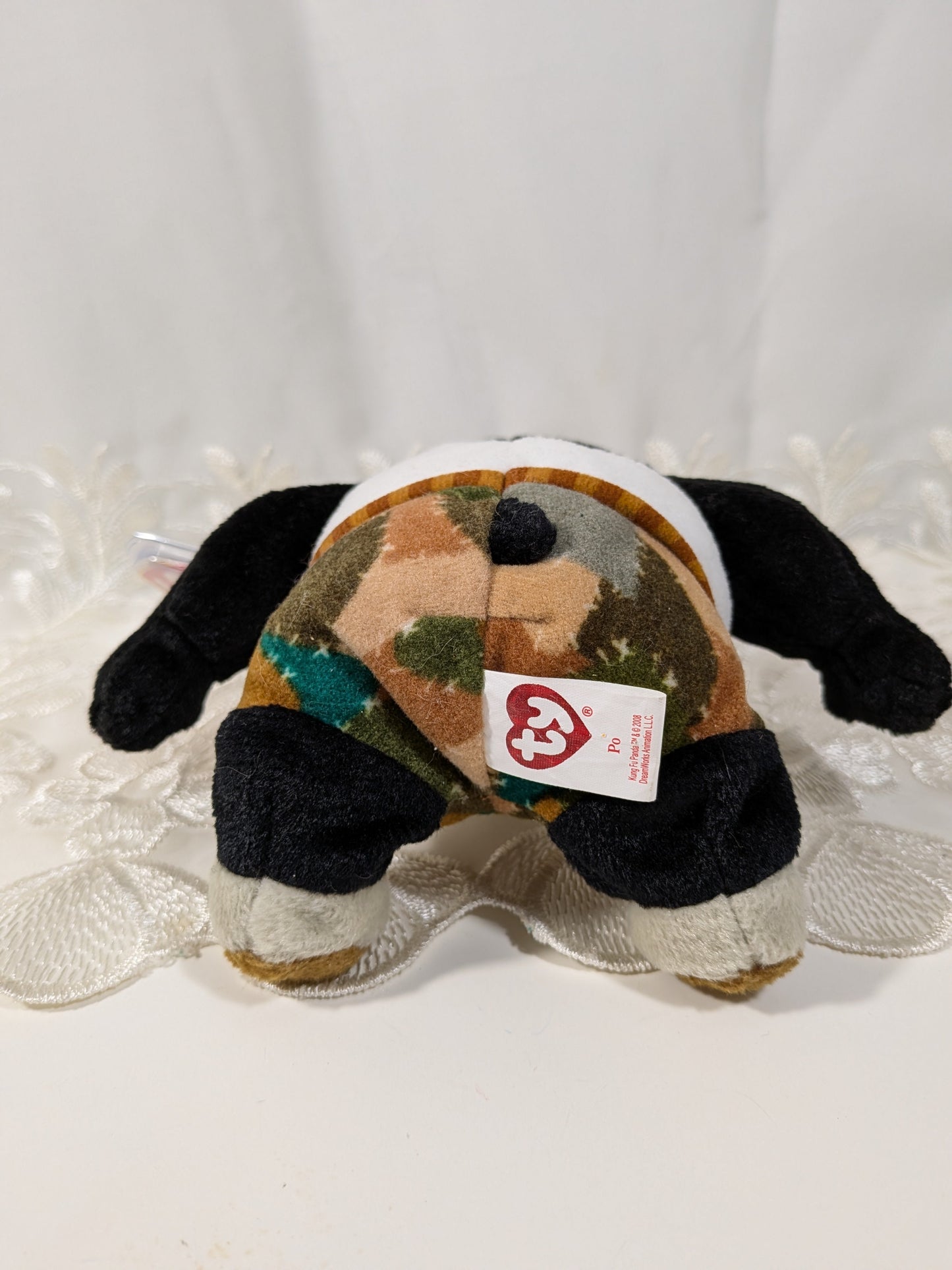 Ty Beanie Baby - Po the Panda from Kung Fu Panda (6in) Non-mint Tag - Vintage Beanies Canada