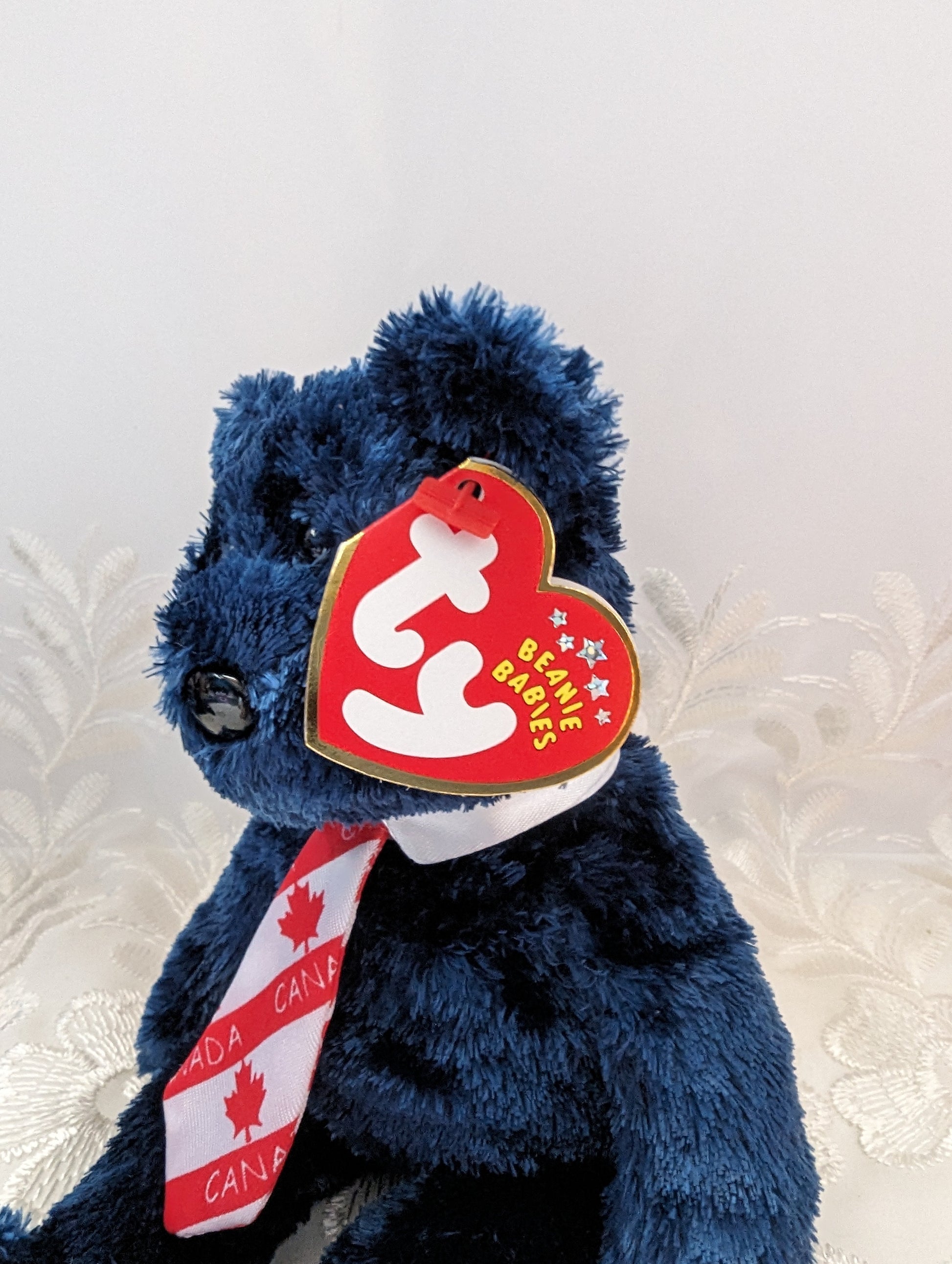 Ty Beanie Baby - Pops The Father's Day Bear (8.5in) Canadian Version - Vintage Beanies Canada