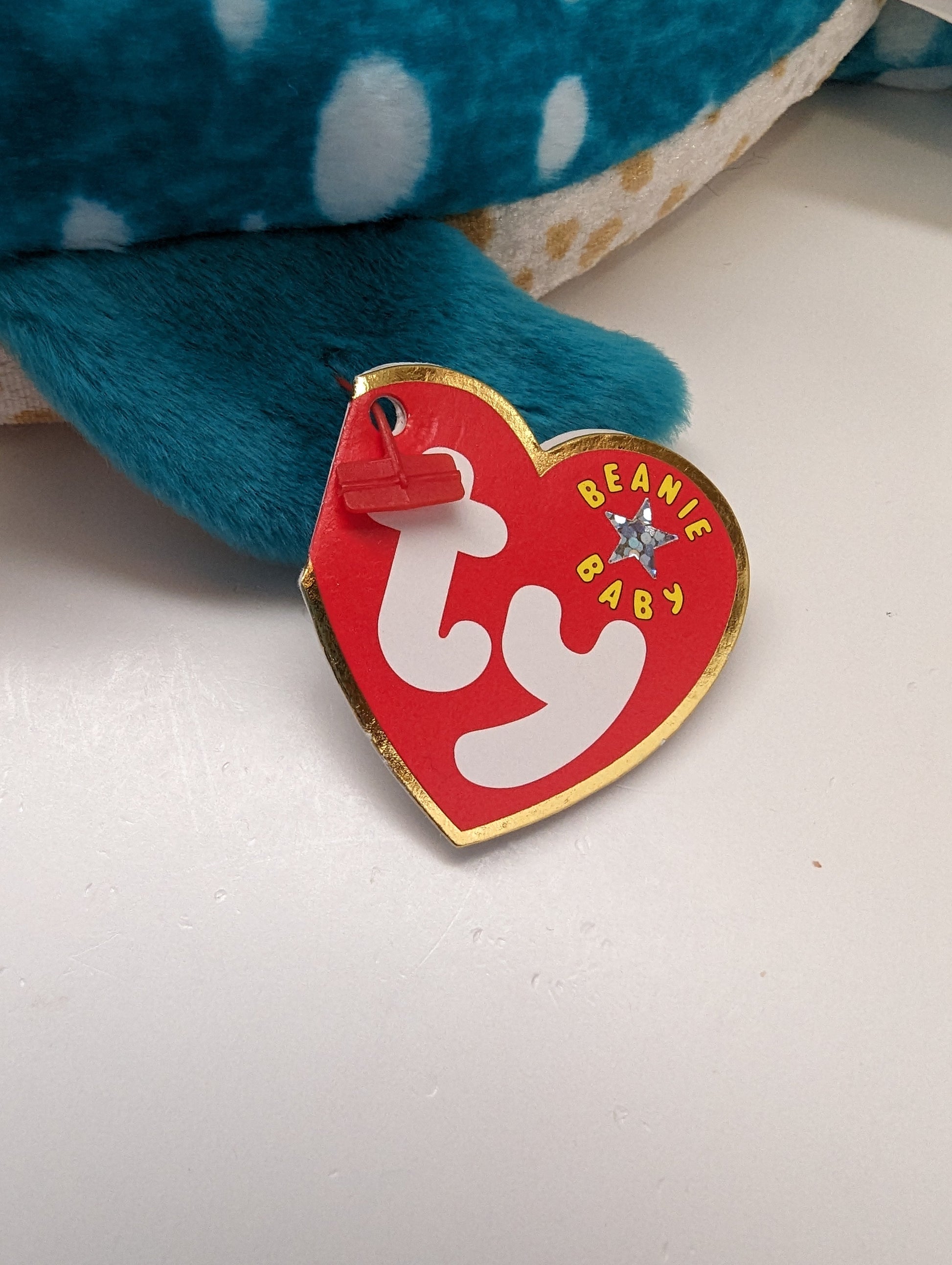 Ty Beanie Baby - Poseidon The Whale Shark (7in) - Vintage Beanies Canada