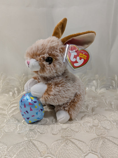 Ty Beanie Baby - Praline the Bunny Rabbit with Easter egg (6 in) - Vintage Beanies Canada