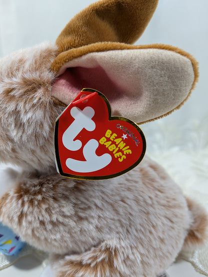 Ty Beanie Baby - Praline the Bunny Rabbit with Easter egg (6 in) - Vintage Beanies Canada