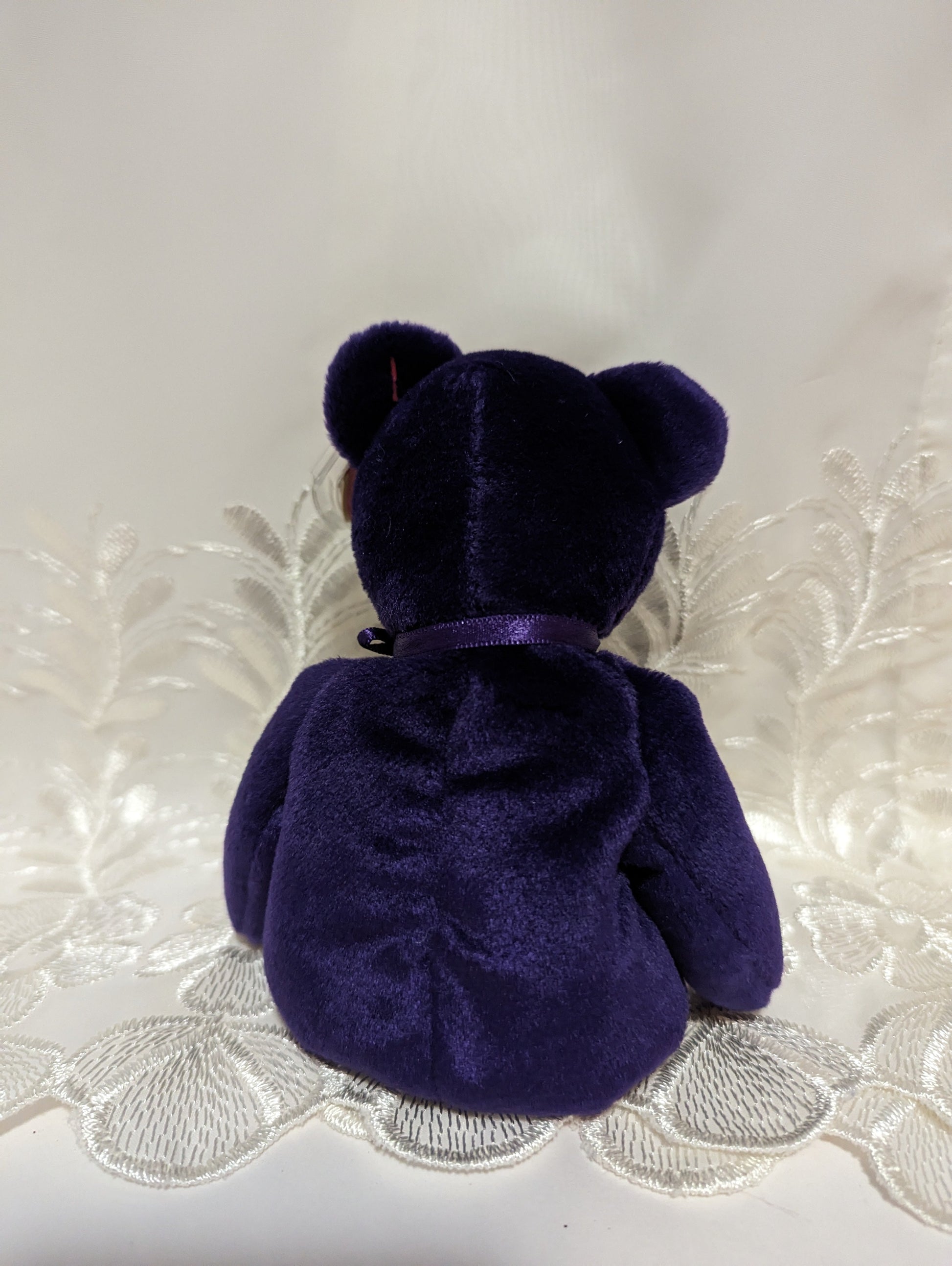 Ty Beanie Baby - Princess the Princess Diana Bear - Made in Indonesia, PE Pellets, with Canadian Tush Tag! *Rare* (8.5 in) Near Mint - Vintage Beanies Canada