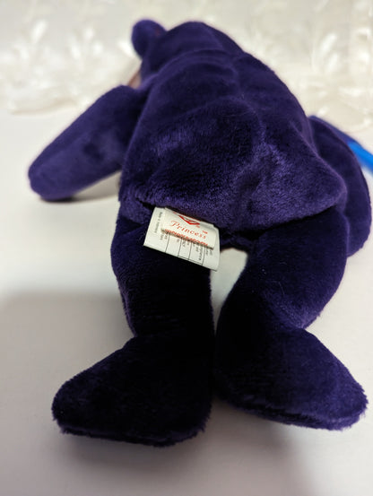 Ty Beanie Baby - Princess the Princess Diana Bear - Made in Indonesia, PE Pellets, with Canadian Tush Tag! *Rare* (8.5 in) Near Mint - Vintage Beanies Canada