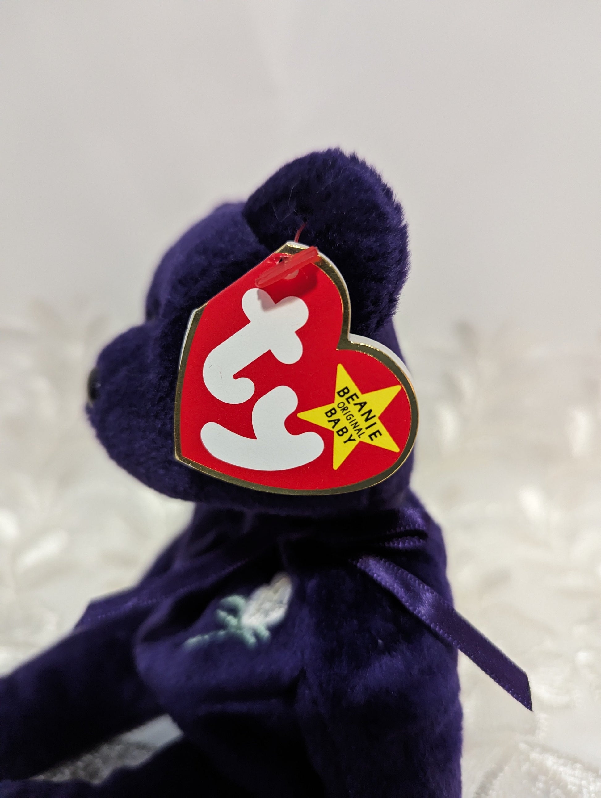 Ty Beanie Baby - Princess The Purple Bear (8.5in) - Vintage Beanies Canada