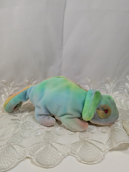 Ty Beanie Baby - Rainbow the Tie Dyed Chameleon (8in) - Vintage Beanies Canada