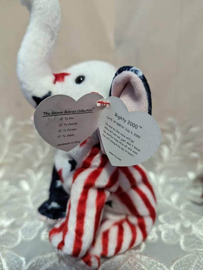 Ty Beanie Baby - Righty 2000 The Elephant (7in) - Vintage Beanies Canada