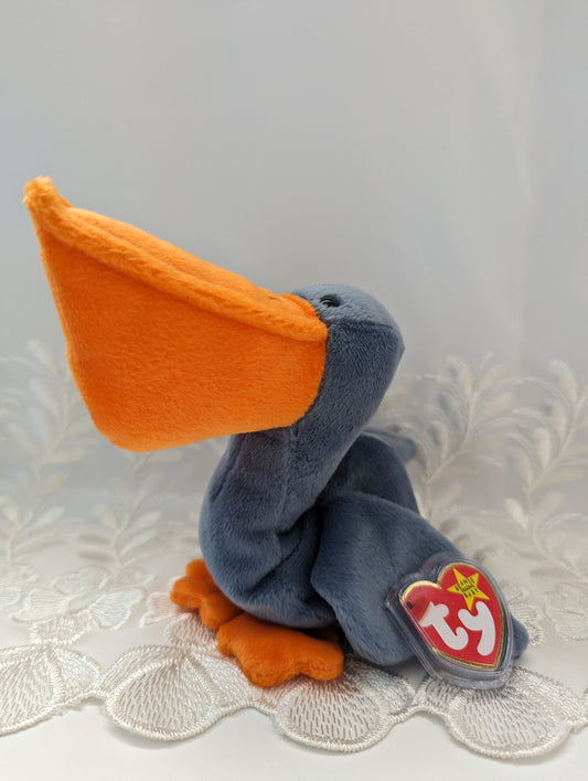 Ty Beanie Baby - Scoop The Pelican (5.5in) - Vintage Beanies Canada