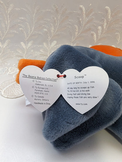Ty Beanie Baby - Scoop The Pelican (5.5in) - Vintage Beanies Canada