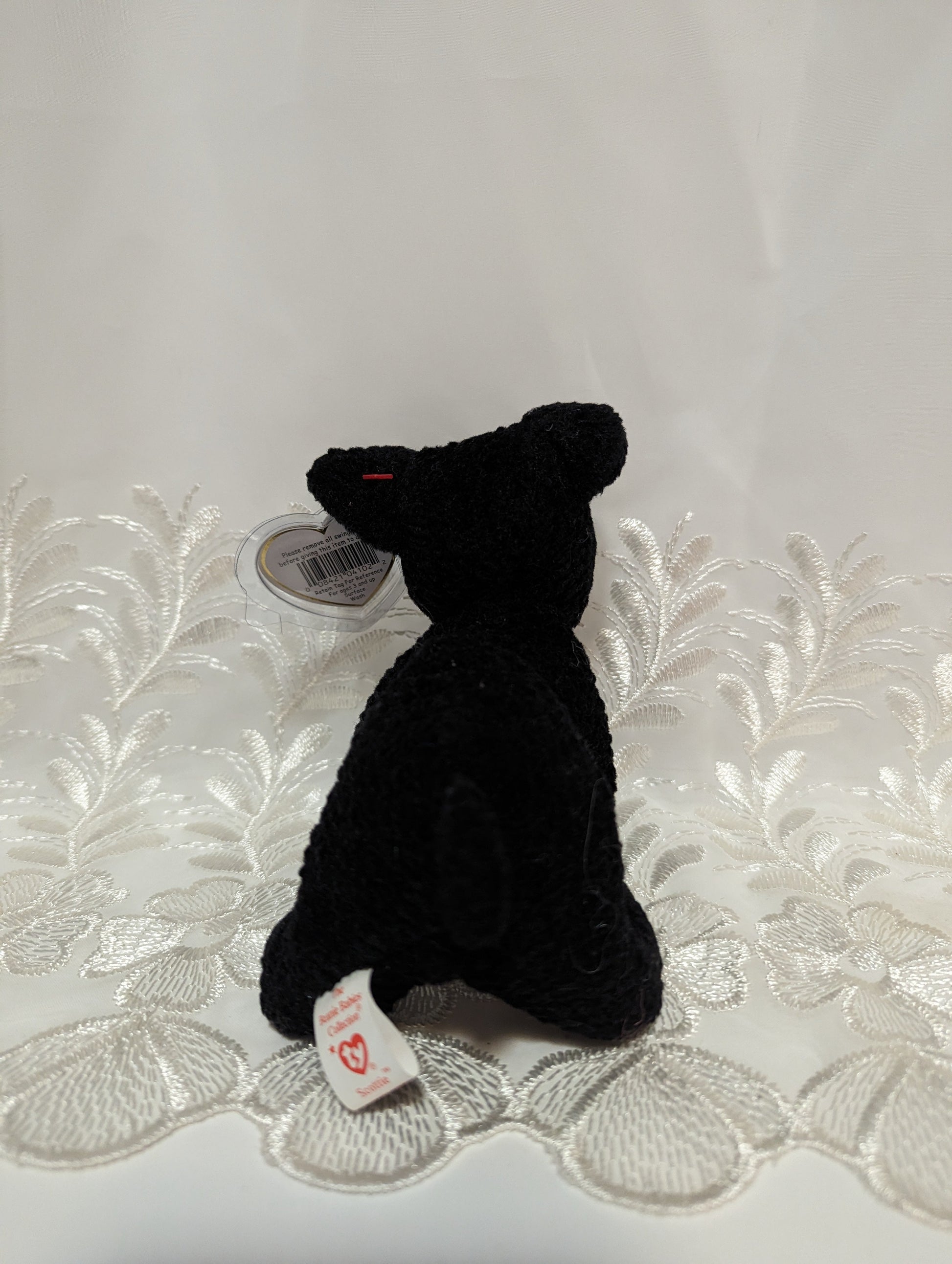 Ty Beanie Baby - Scottie The Black Terrier Dog (6in) - Vintage Beanies Canada