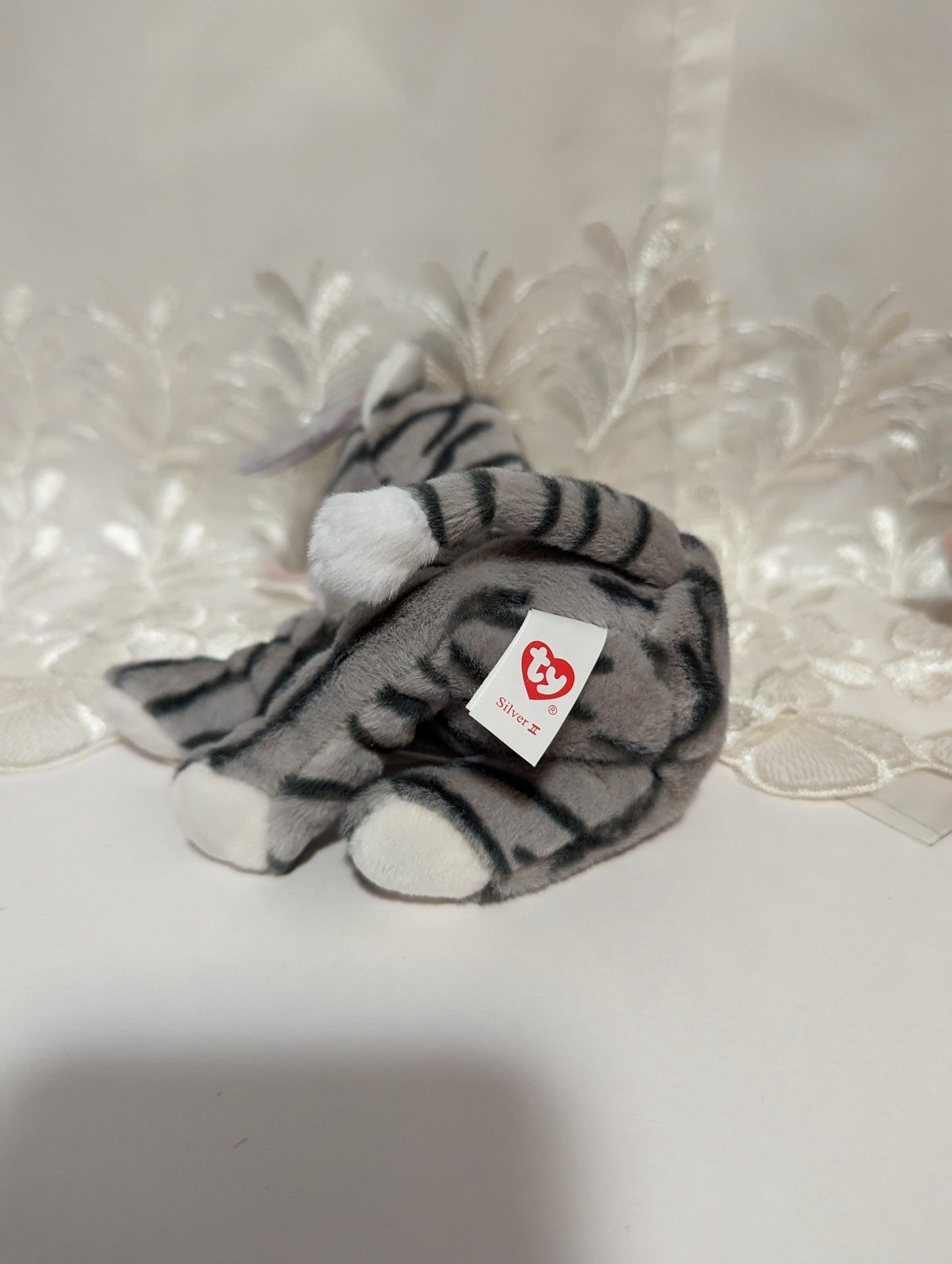 Ty Beanie Baby - Silver II The Cat (6in) 30th Anniversary - Vintage Beanies Canada